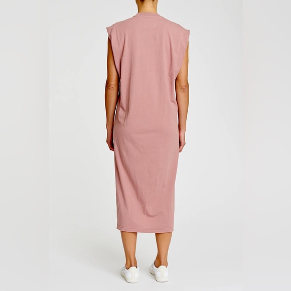 NWT Pistola Trina Muscle Tee Midi Dress Mauve Sz.L - Picture 2 of 6